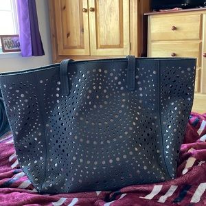 Gray Shimmer Tote Bag